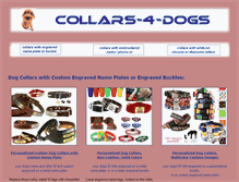 Tablet Screenshot of personalized.collars-4-dogs.com