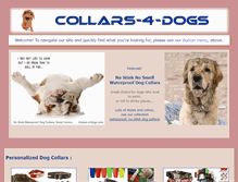 Tablet Screenshot of collars-4-dogs.com